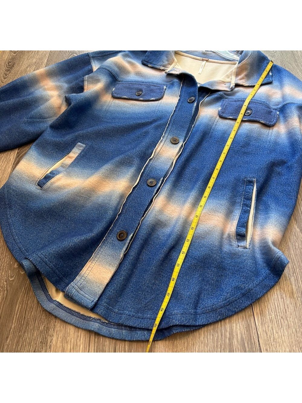 Free People Ruby Jacket in Deep Sea Blue Size S - Picture 7 of 7